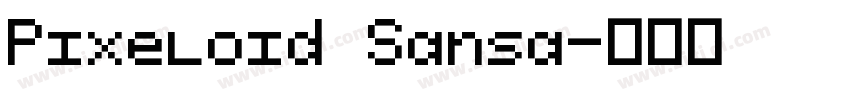 Pixeloid Sansa字体转换